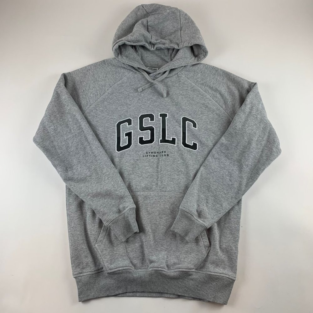 Gymshark Lifting Club GSLC Mens Gray Pullover Hoodie